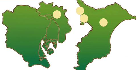 災害協定エリアマップ（東京・千葉）