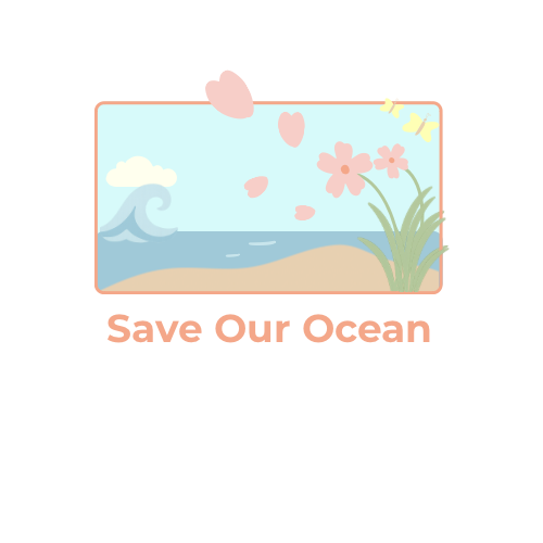 ビーチクリーン活動オリジナルロゴ Save Our Ocean